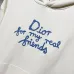 Stylish Dior - Inspired Cream Hoodie with Unique Slogan Print #B54394