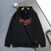 Fendi Hoodies for MEN Black/White 420g #B54458