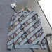Fendi Inspired Light Blue Crew Neck Sweatshirt with Brown Chain Pattern #B54308