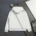 Fendi Men Floral‑Logo Embroidered Pullover Hoodie | Black & White #A68152