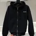 Gucci 460G Heavyweight Zip-Up Hoodie Sweatshirt, Black #A68187