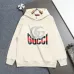 Gucci Classic Color Block GG Logo Hoodie, White, Grey, Black #A69007