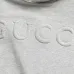 Gucci Classic Embroidered Solid Logo Hoodie, White, Grey, Black #A69009