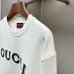 Gucci Crew Neck Sweatshirt With Front Logo Print, White, Navy, Green #A69407