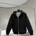 Gucci Full Zip Hoodie, 460gsm Heavyweight Fabric, Heather Grey, Black #A69029