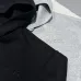 Gucci Full Zip Hoodie, 460gsm Heavyweight Fabric, Heather Grey, Black #A69029