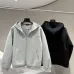 Gucci Full Zip Hoodie, 460gsm Heavyweight Fabric, Heather Grey, Black #A69029