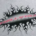 Hellstar Flame Graphic Print Pullover Hoodie, Heather Gray #A68442