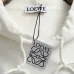 Loewe Anagram Embroidered Hoodie Pullover Sweatshirt Black White #A67864