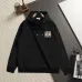 Loewe Anagram Embroidered Hoodie Pullover Sweatshirt Black White #A67864