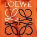 Loewe Classic Anagram Logo Embroidered Hoodie, Orange Sage Cream Black #A69015