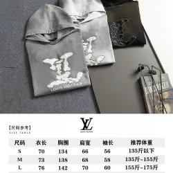 Louis Vuitton 26FW Autumn Winter 380G Heavyweight French Terry Hoodie #A67640