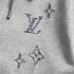 Louis Vuitton 3D Embroidery Zip Up Hoodie, Grey, Black #A68997