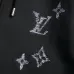 Louis Vuitton 3D Embroidery Zip Up Hoodie, Grey, Black #A68997