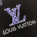 Louis Vuitton Blue Monogram LV Logo Crewneck Sweatshirt, Black, White #A69381