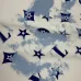 Louis Vuitton Blue Star Graffiti Crewneck Sweatshirt, Black, White #A69377