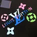 Louis Vuitton Colorful Monogram Logo Crewneck Sweatshirt, Black, White #A69379