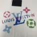Louis Vuitton Colorful Monogram Logo Crewneck Sweatshirt, Black, White #A69379