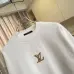 Louis Vuitton Crew Neck Sweatshirt With Gold Embroidered Logo, White, Black #A69409
