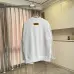 Louis Vuitton Crew Neck Sweatshirt With Gold Embroidered Logo, White, Black #A69409