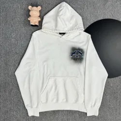 Louis Vuitton Hoodie With Denim LV Logo Embroidery And Faded Effect Trendy Luxury Streetwear #B54321