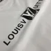 Louis Vuitton Logo Print Crewneck Sweatshirt, Black, White #A69378