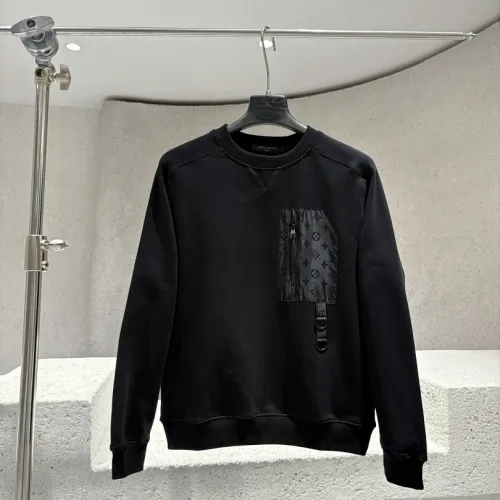 Louis Vuitton Monogram Pocket Crewneck Sweatshirt, Black #A68998