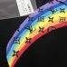 Louis Vuitton Rainbow Monogram Logo Crewneck Sweatshirt, Black, White #A69380