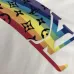 Louis Vuitton Rainbow Monogram Logo Crewneck Sweatshirt, Black, White #A69380