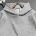 Louis Vuitton Solid Color Embroidery Hoodie, White, Grey, Black #A68995