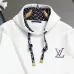 Louis Vuitton Studded Logo Hoodie, White, Navy Blue #A69003