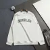Moncler Classic Logo Embroidered Crew Neck Sweatshirt, White and Black #A69013