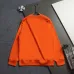 Moncler Classic Script Logo Embroidered Crew Sweatshirt, Orange Cream Black #A69014
