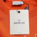 Moncler Classic Script Logo Embroidered Crew Sweatshirt, Orange Cream Black #A69014
