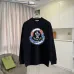 Moncler Color Splash Circle Logo Crewneck Sweatshirt, Black & White #A69402
