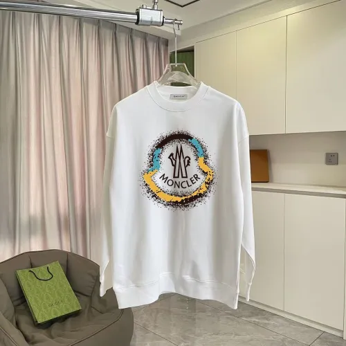 Moncler Color Splash Circle Logo Crewneck Sweatshirt, Black & White #A69402