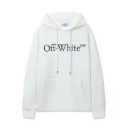 Off - White Classic Logo Print White Hoodie for Fashion Enthusiasts #B54397
