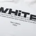 Off - White White Hoodie With Bold Back Text And Brand Story Print #B54404