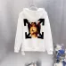 Off-White Angel Painting Arrow Pullover Hoodie, White & Black #A68036