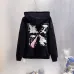 Off-White Flying Birds Arrow Print Hoodie, Black, White #A69375