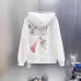 Off-White Flying Birds Arrow Print Hoodie, Black, White #A69375
