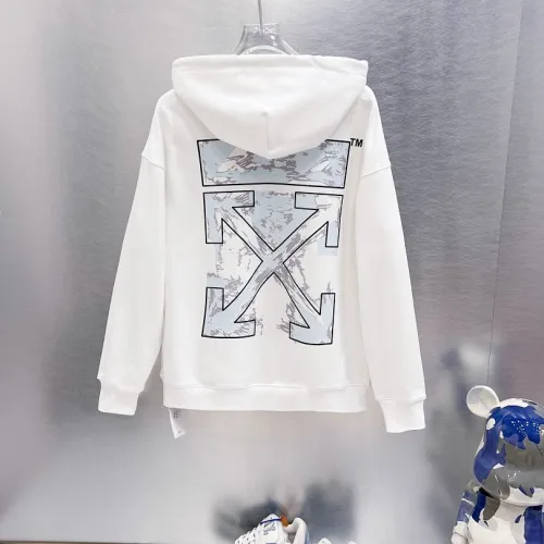 Off-White Geometric Arrow Print Pullover Hoodie, White & Black #A68032
