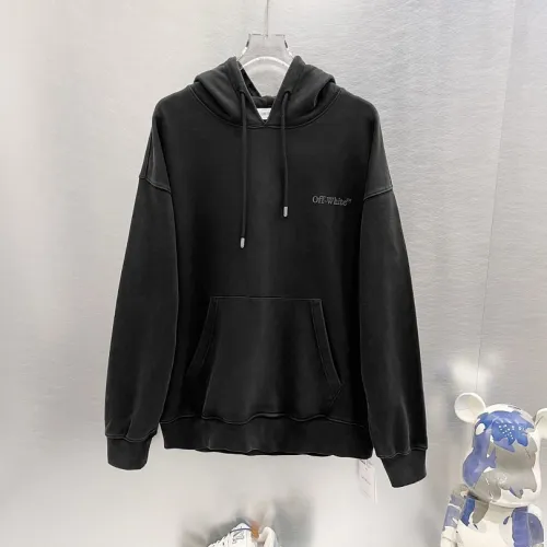 Off-White Hoodie Abstract Arrow Back Graphic Pullover, Black #A68757