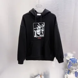 Off‑White Art Figure Print Pullover Hoodie, Black #A68030
