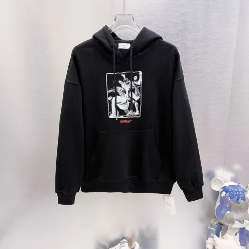 Off‑White Art Figure Print Pullover Hoodie, Black #A68030