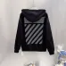 Off‑White Back Mesh Diagonal Stripe Pullover Hoodie, Black White #A68448