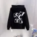Off‑White Distorted Arrow Graphic Pullover Hoodie, White & Black #A68035
