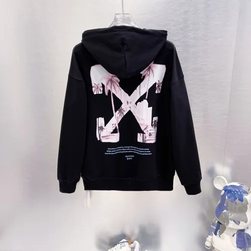 Off‑White Miami Palm Tree Print Pullover Hoodie, White & Black #A68031