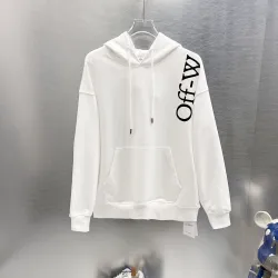 Off‑White Side Sleeve Logo Pullover Hoodie, Black White #A68447