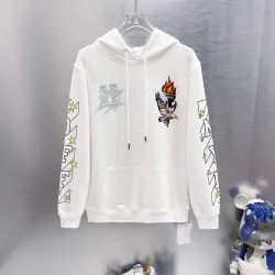Off‑White Statue Of Liberty Torch Eagle Print Pullover Hoodie, White #A68037